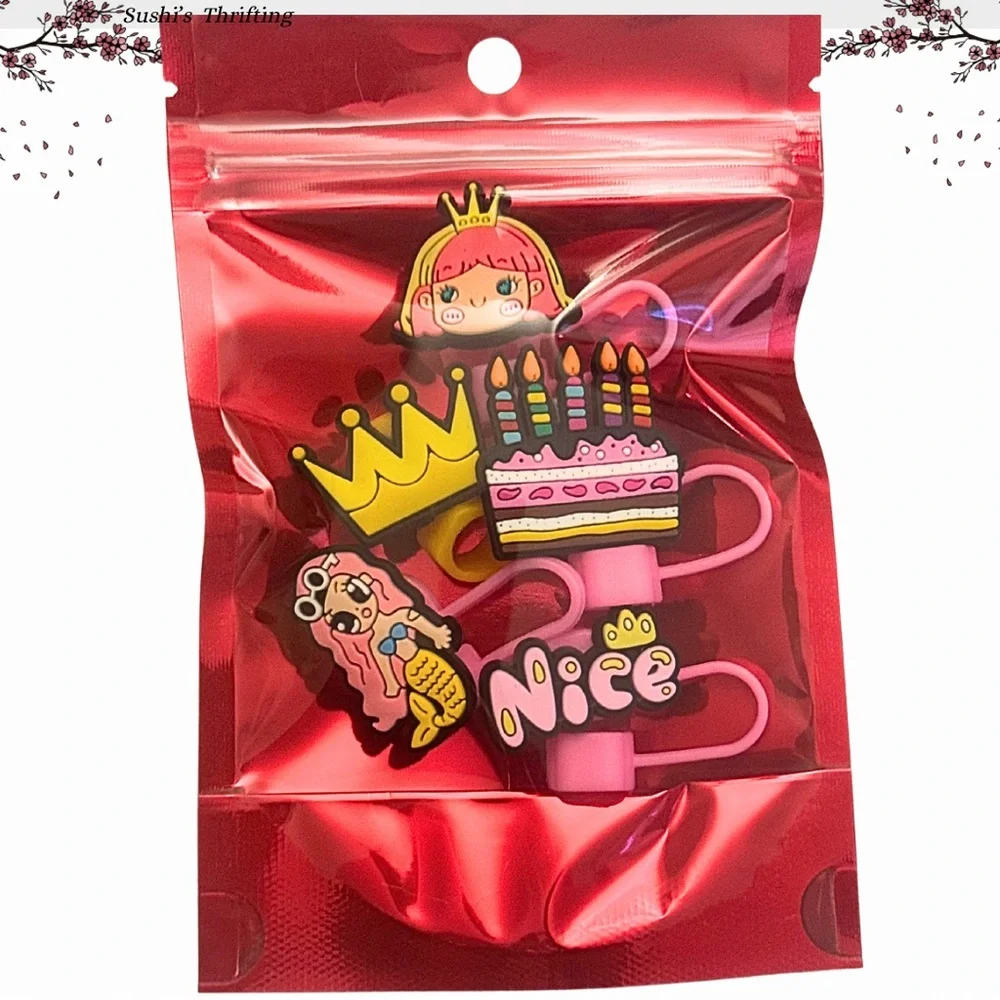Princess 5pc Straw Toppers